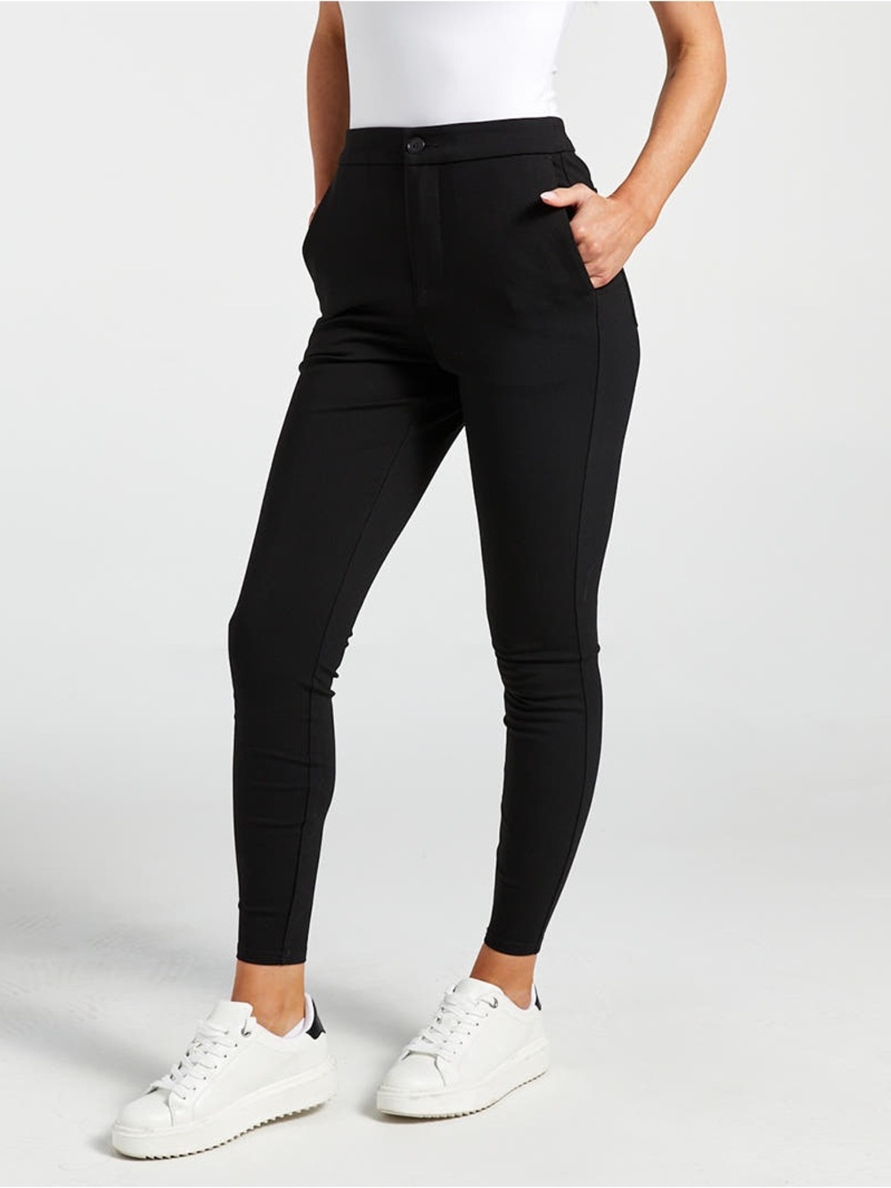 BYLT Premium Basics Everyday Pant Black Size M Women's Work Travel Athleisure